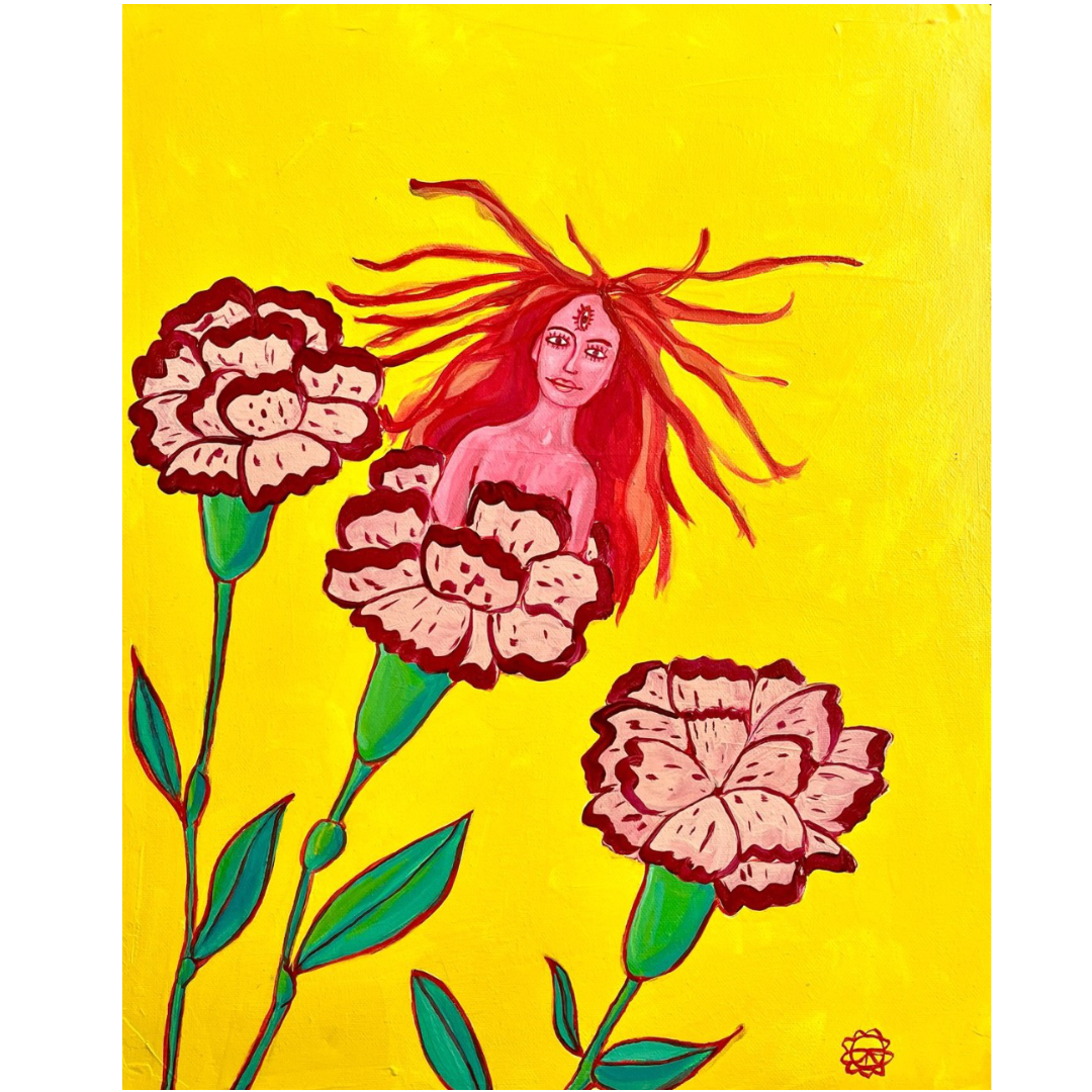 Emerging from a Carnation
