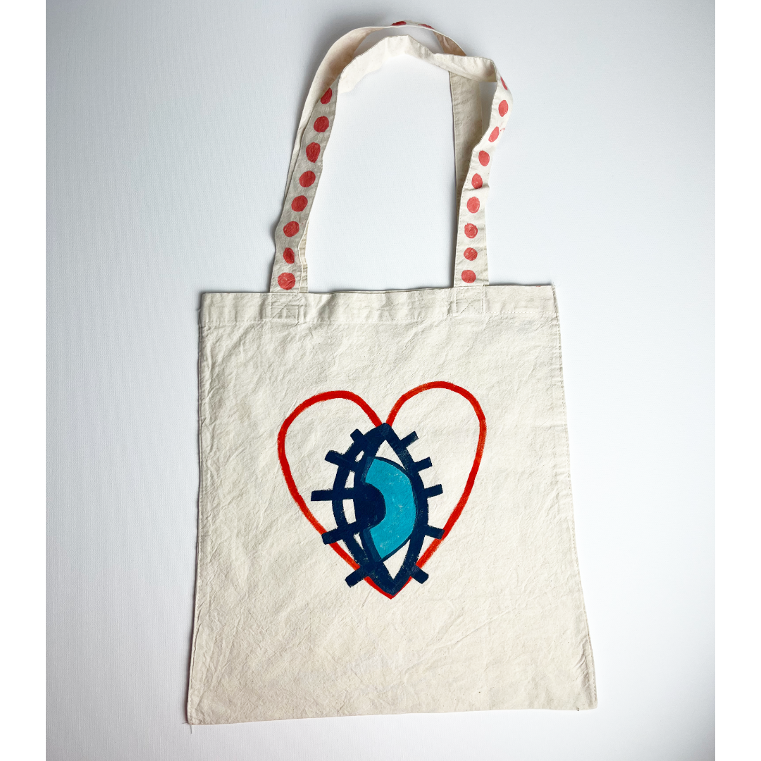 Hand-Painted Tote Bag – Mystic Koala Mamma