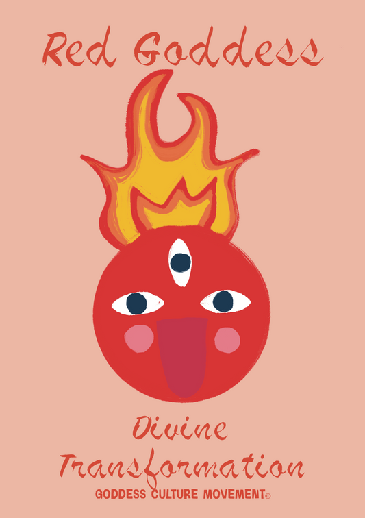 A3 Poster – Red Goddess: Divine Transformation