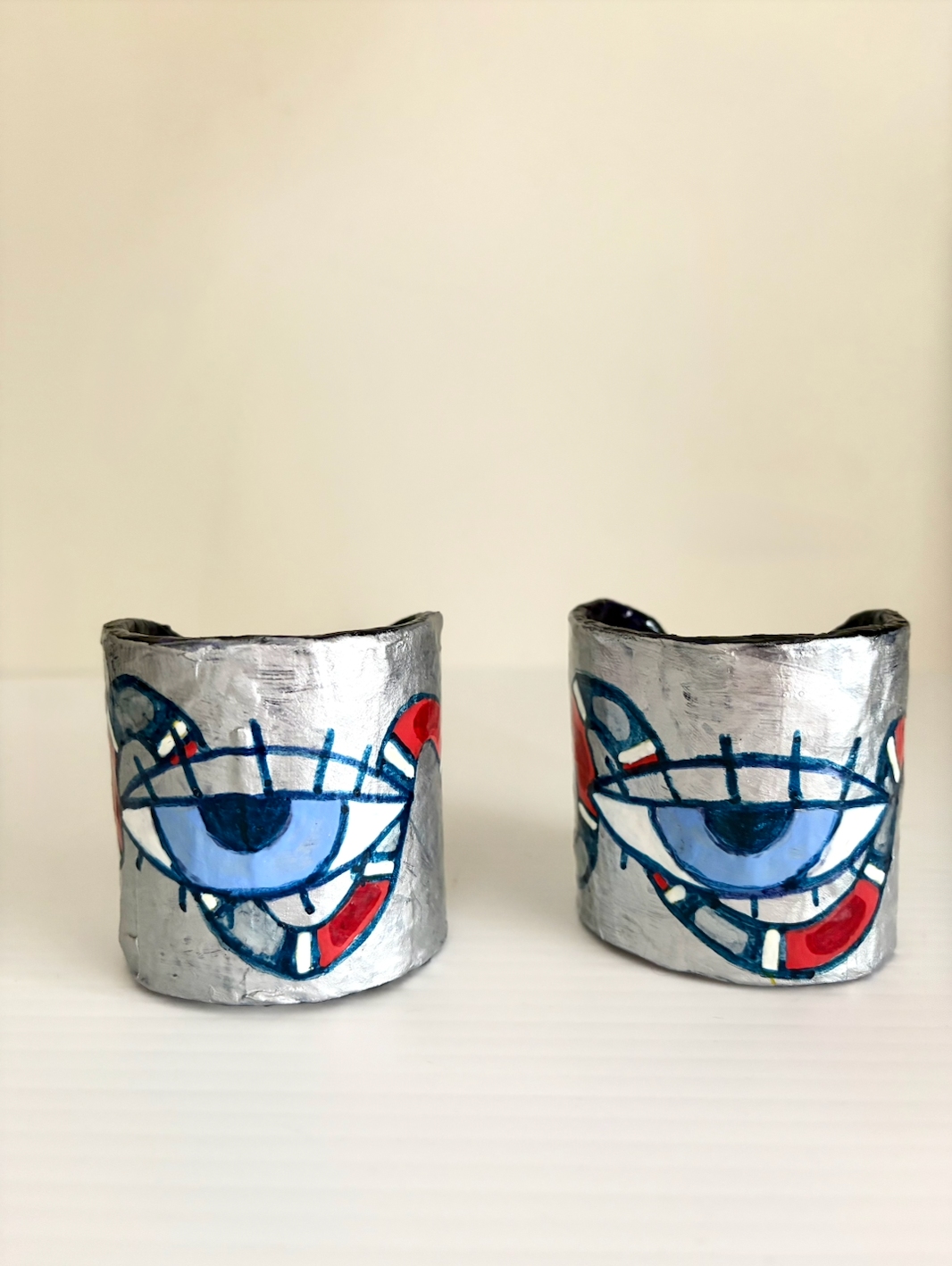 Third Eye & Serpent Goddess Cuffs (Pair)