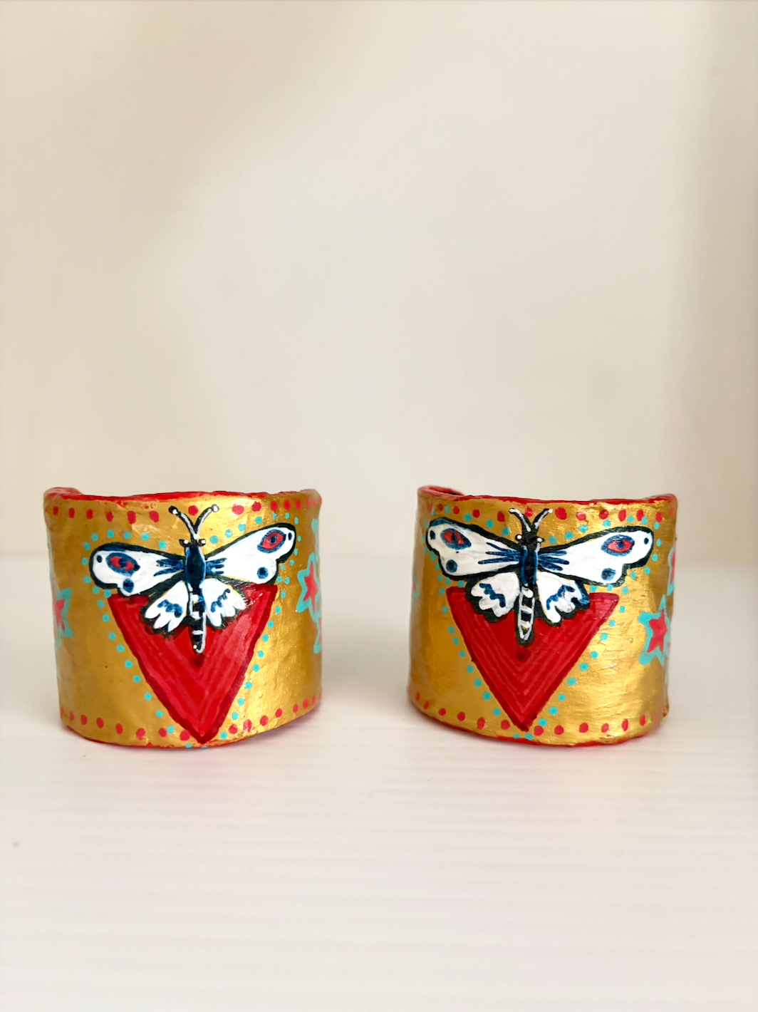 Goddess Kali Gold Cuffs (Pair)