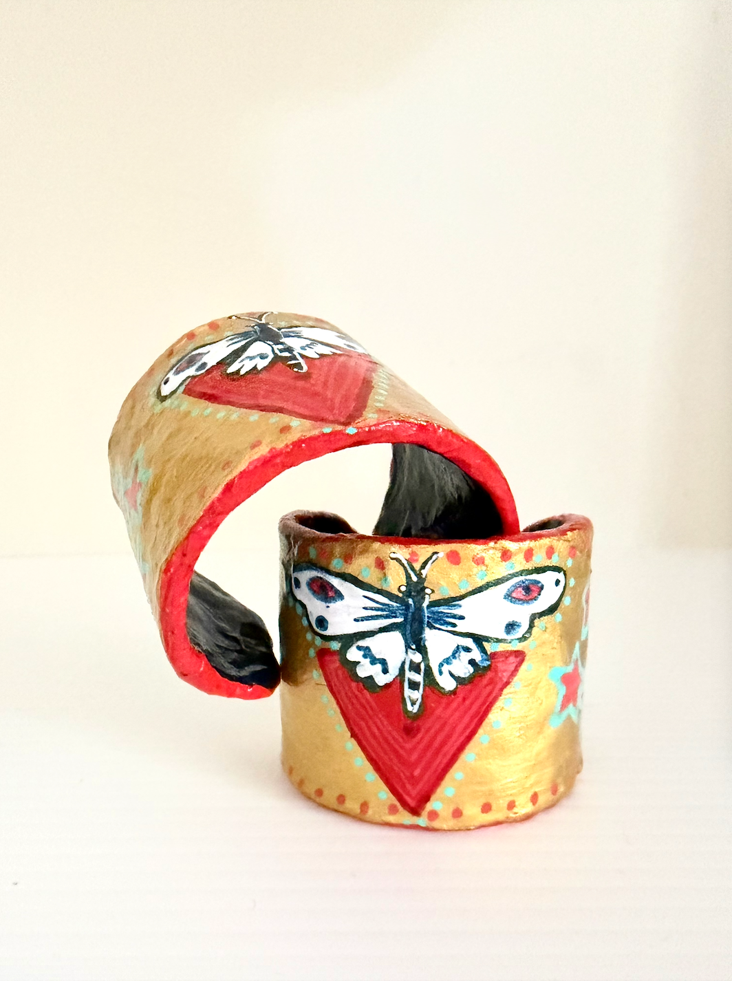 Goddess Kali Gold Cuffs (Pair)