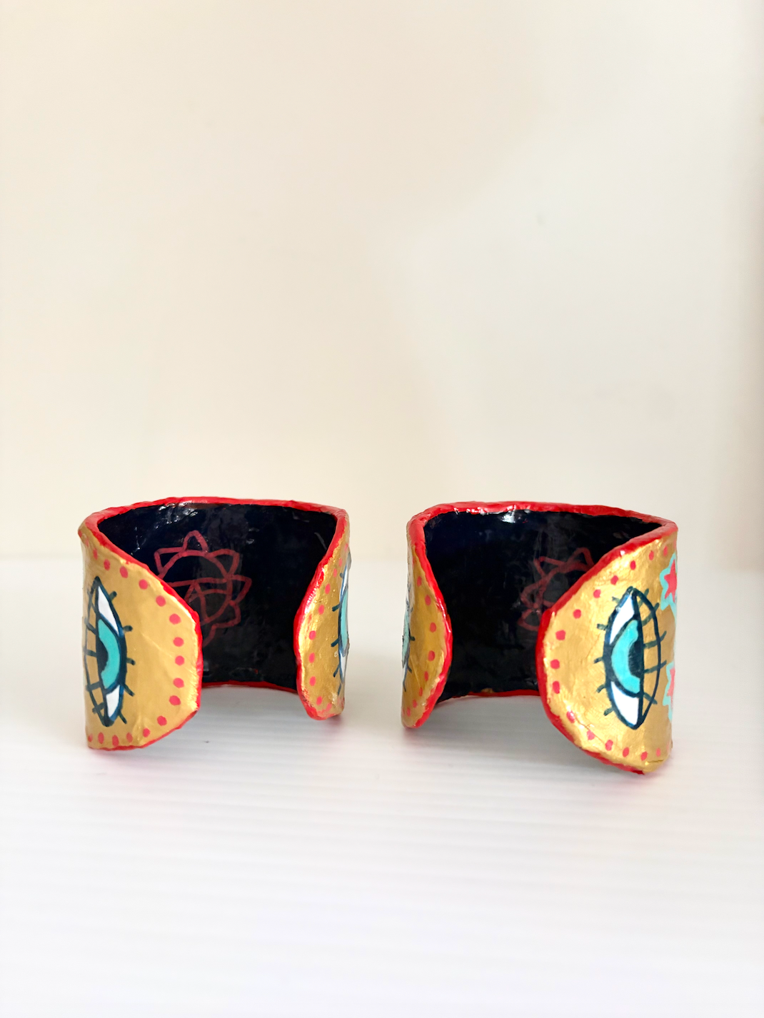 Goddess Kali Gold Cuffs (Pair)
