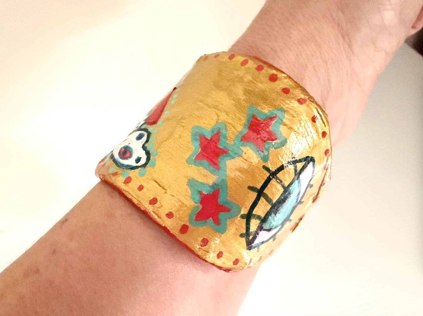 Goddess Kali Gold Cuffs (Pair)