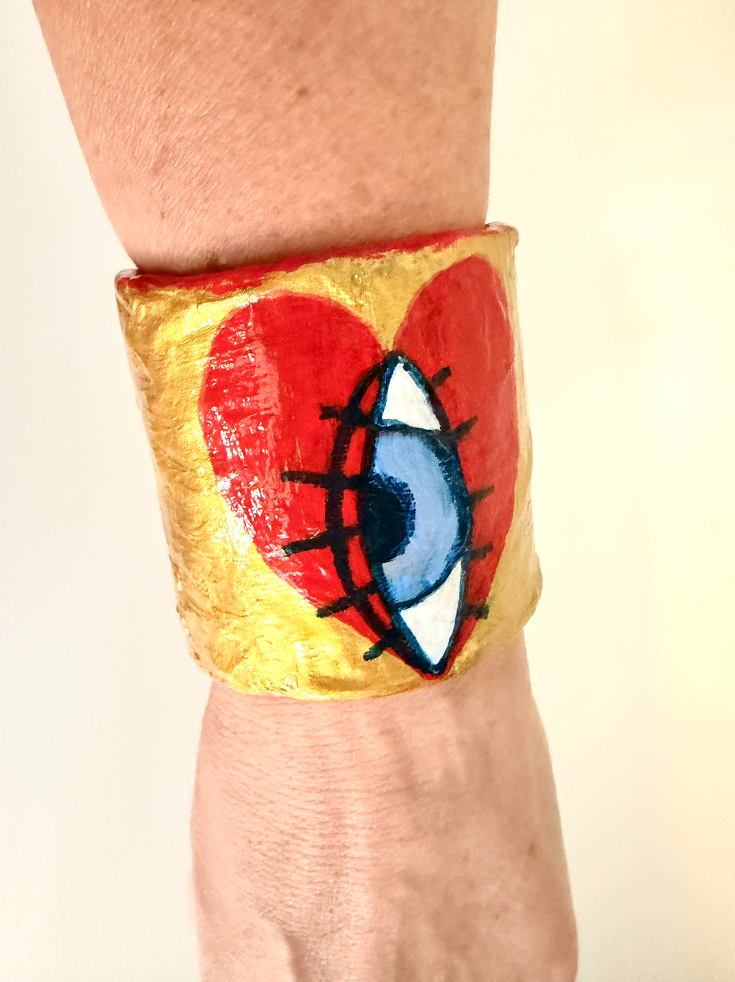 Eye of the Heart Cuffs (Gold Pair)