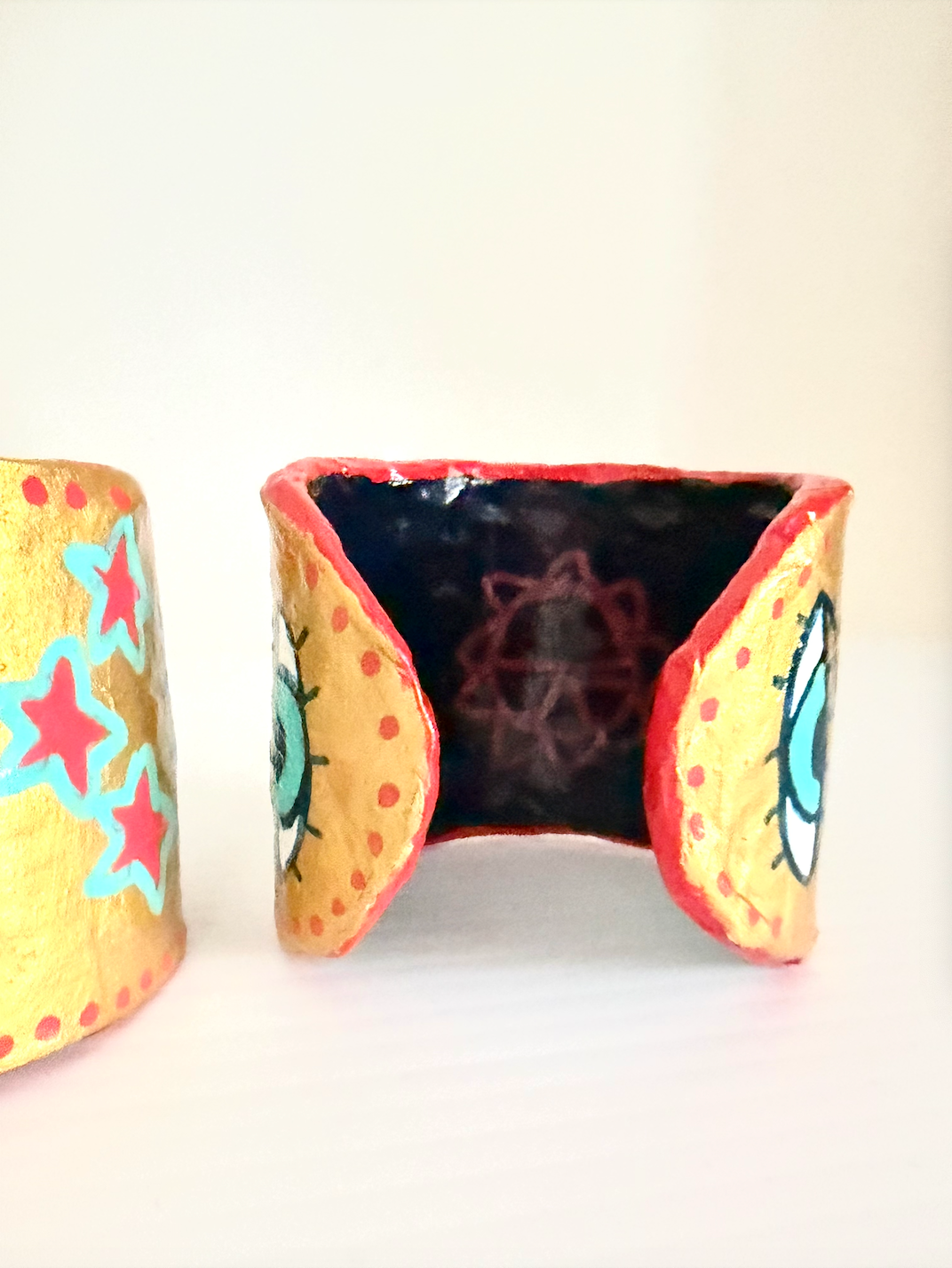 Goddess Kali Gold Cuffs (Pair)