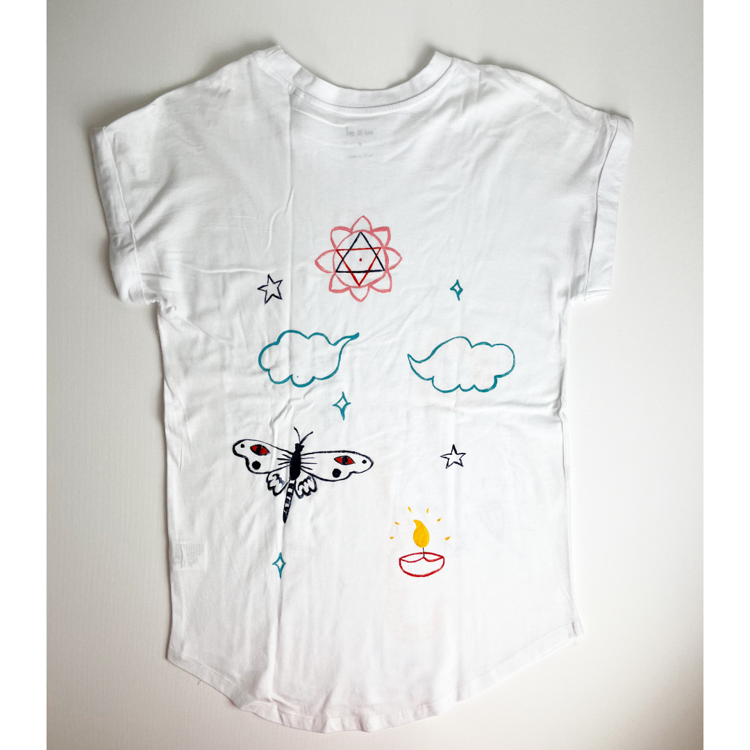 Hand-Painted  Heart T-Shirt