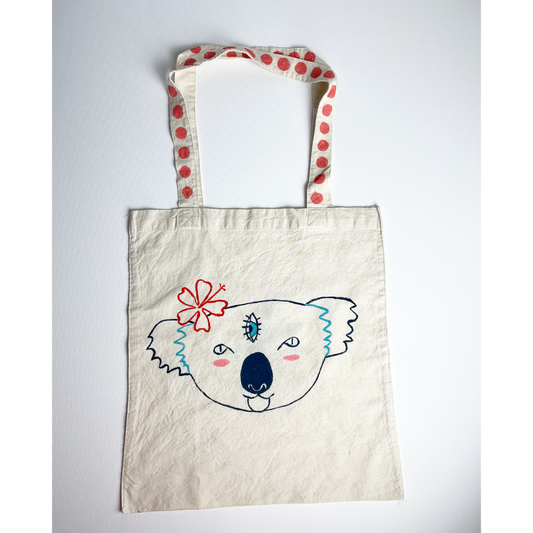 Hand-Painted Tote Bag – Mystic Koala Mamma